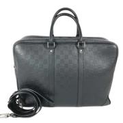 Louis Vuitton Vintage Pre-owned Tyg louis-vuitton-vskor Black, Herr