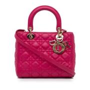 Dior Vintage Pre-owned Laeder handvskor Pink, Dam