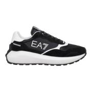 Emporio Armani EA7 Multifärgad Snörning Sneakers Black, Herr