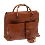 Gucci Vintage Pre-owned Laeder handvskor Brown, Dam