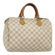 Louis Vuitton Vintage Pre-owned Canvas handvskor White, Dam