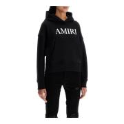 Amiri Huvtröja med logobokstäver Black, Dam