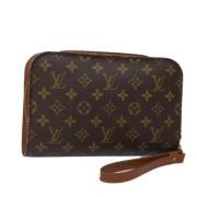 Louis Vuitton Vintage Pre-owned Canvas kuvertvskor Brown, Dam