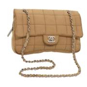 Chanel Vintage Pre-owned Canvas chanel-vskor Brown, Dam