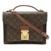 Louis Vuitton Vintage Pre-owned Tyg louis-vuitton-vskor Brown, Dam