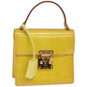 Louis Vuitton Vintage Pre-owned Laeder handvskor Yellow, Dam