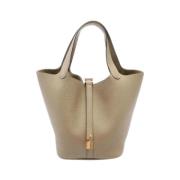 Hermès Vintage Pre-owned Laeder handvskor Beige, Dam