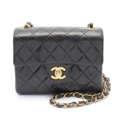 Chanel Vintage Pre-owned Laeder axelremsvskor Black, Dam