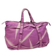 Bottega Veneta Vintage Pre-owned Laeder handvskor Purple, Dam