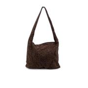 Bottega Veneta Vintage Pre-owned Nylon axelremsvskor Brown, Dam