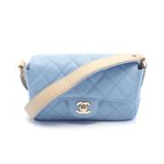 Chanel Vintage Pre-owned Laeder chanel-vskor Blue, Dam