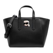 Karl Lagerfeld Stilren Toteväska med justerbar rem Black, Dam