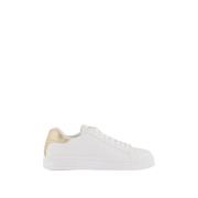 Armani Exchange Vita Guld Sneakers för Kvinnor White, Dam