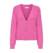 Only Piumo Cardigan Vest Pink, Dam