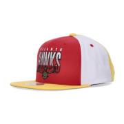 Mitchell & Ness Atlanta Hawks Snapback Keps Röd/Gul Multicolor, Unisex