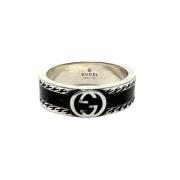 Gucci Vintage Pre-owned Silver ringar Black, Dam