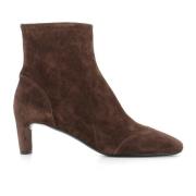 DEL Carlo Mörkbruna Mocka Dragkedjeboots Brown, Dam