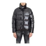 Dsquared2 Pufferjacka med Logotyp Applikation Black, Herr