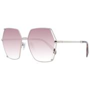 Police Rosa Fyrkantiga Solglasögon Gradient Linser Pink, Unisex