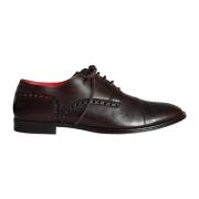 Dolce & Gabbana Brun läder Oxford skor Brown, Herr