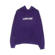 Usual Lila Cracked Hoodie Lättvikts Sweatshirt Purple, Herr