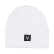 Dolly Noire Vit Ribbstickad Balaclava Beanie White, Herr