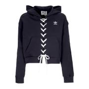 Adidas Original Laced Hoodie Svart Lättviktig Black, Dam