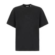 Burberry Avslappnad Bomull T-shirt för Män Black, Herr