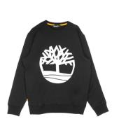 Timberland Core Logo Crewneck Sweatshirt Svart/Vit Black, Herr