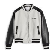 Axel Arigato Saul Varsity Jacket White, Dam