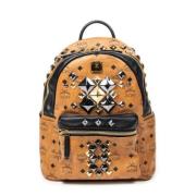 MCM Pre-owned Pre-owned Belagd canvas axelremsvskor Brown, Dam