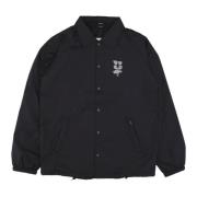 HUF Svart Nylon Coach Jacka Megablast Black, Herr