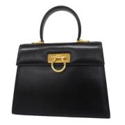 Salvatore Ferragamo Pre-owned Pre-owned Laeder handvskor Black, Dam