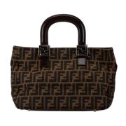 Fendi Vintage Pre-owned Canvas totevskor Brown, Dam