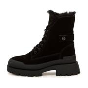 Cesare Gaspari Eleganta mocka ankelboots - Svart Black, Dam