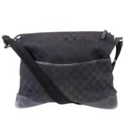 Gucci Vintage Pre-owned Canvas crossbodyvskor Black, Dam