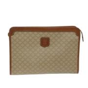 Celine Vintage Pre-owned Canvas kuvertvskor Beige, Dam