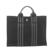 Hermès Vintage Pre-owned Canvas handvskor Black, Dam