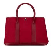 Hermès Vintage Pre-owned Canvas handvskor Red, Dam