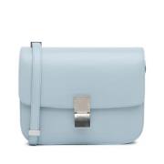 Celine Vintage Pre-owned Laeder crossbodyvskor Blue, Dam