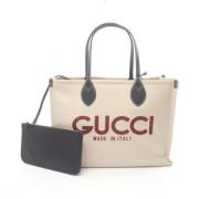 Gucci Vintage Pre-owned Canvas gucci-vskor Beige, Dam