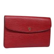 Louis Vuitton Vintage Pre-owned Laeder kuvertvskor Red, Dam