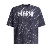 Marni Svart T-shirt Crn99 Black, Herr