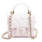 Chanel Vintage Pre-owned Laeder axelremsvskor Pink, Dam