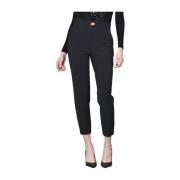 Elisabetta Franchi Svarta Cigarette Chinos Black, Dam