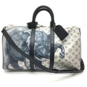 Louis Vuitton Vintage Pre-owned Tyg louis-vuitton-vskor White, Herr