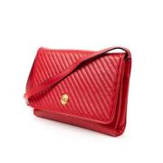 Celine Vintage Pre-owned Laeder axelremsvskor Red, Dam