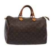 Louis Vuitton Vintage Pre-owned Canvas handvskor Brown, Dam