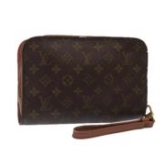 Louis Vuitton Vintage Pre-owned Canvas kuvertvskor Brown, Dam