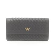 Bottega Veneta Vintage Pre-owned Laeder plnbcker Black, Dam